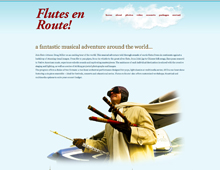 Flutes en Route website design