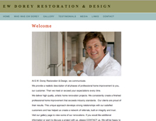 EW Dorey website design